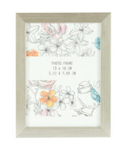 Silver minimal wooden frame front