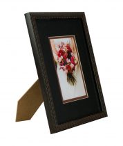 Black frame with double matboard