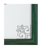 A4 green classic quality frame detail