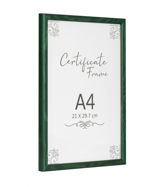 A4 green classic quality frame side