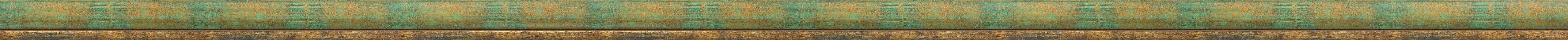 Curved green-gold frame frame