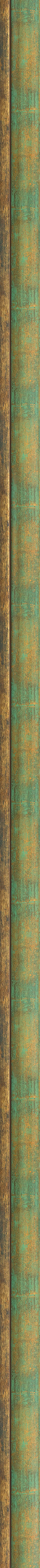 Πράσινη-χρυσή κοίλη κορνίζα frame