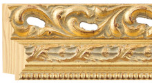Wide antique gold leaf frame frame piece