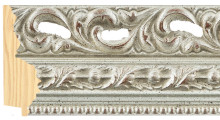 Wide antique silver leaf frame frame piece