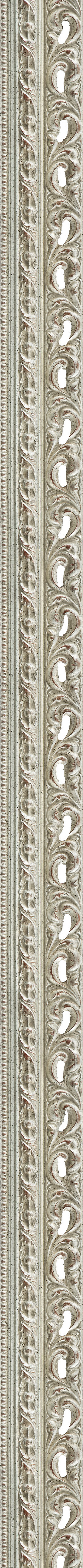 Wide antique silver leaf frame frame