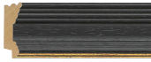 Ντεκαπέ μαύρη κορνίζα με χρυσή ρίγα frame piece