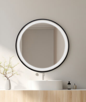 round led bathroom mirror filotechno
